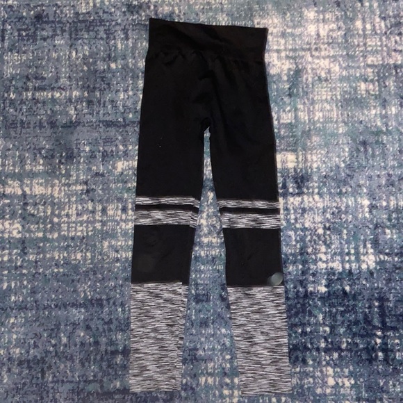 Just One Black and Grey stretch pants size M. No seam in crotch. - Picture 1 of 4